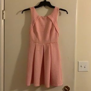 pink striped dress size 3